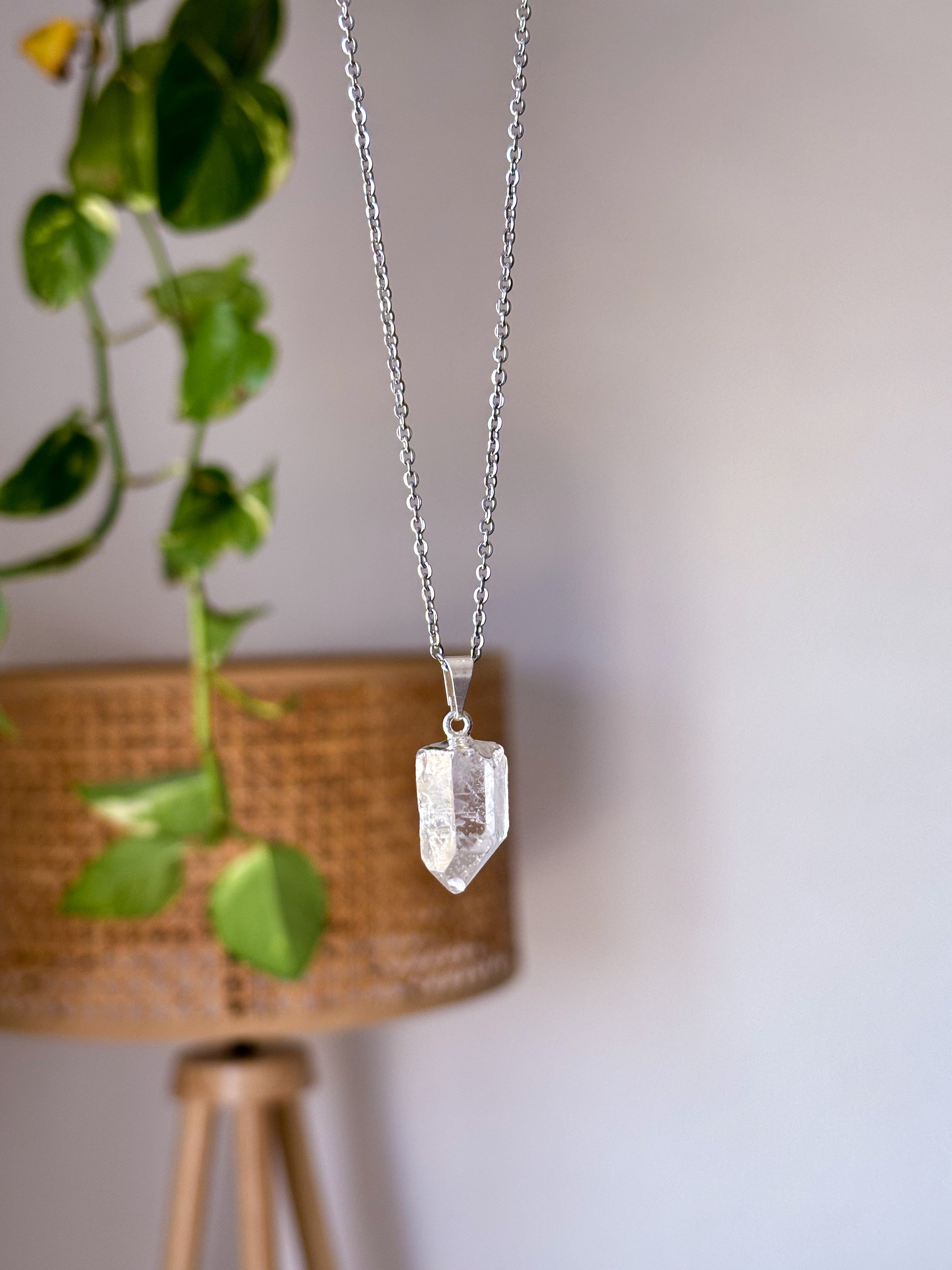 Colgante Puntas de Cuarzo Cristal