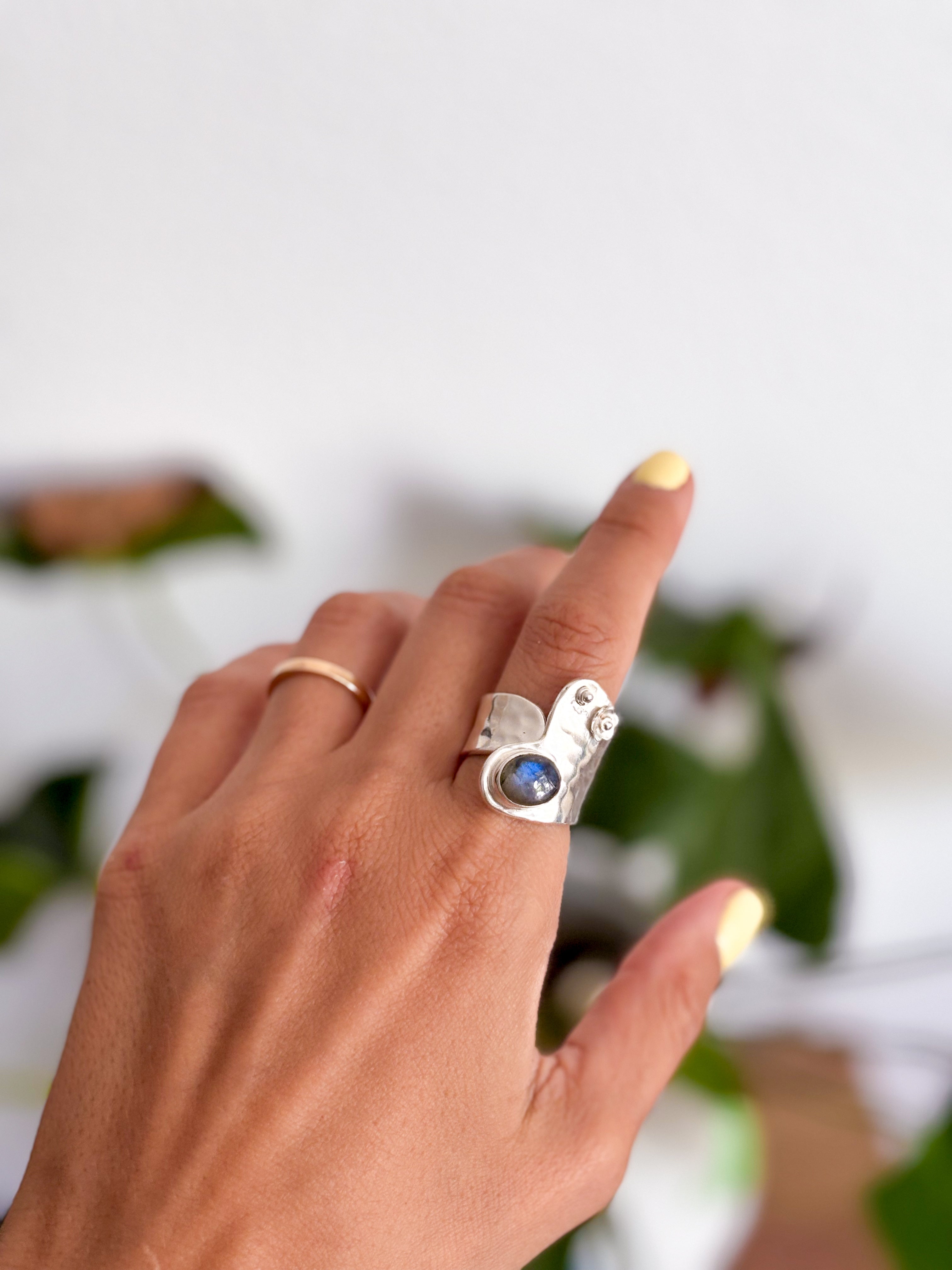 Anillo Labradorita Adaptable