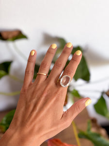 Anillo Cuarzo Cristal Adaptable