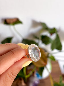 Anillo Cuarzo Cristal Adaptable