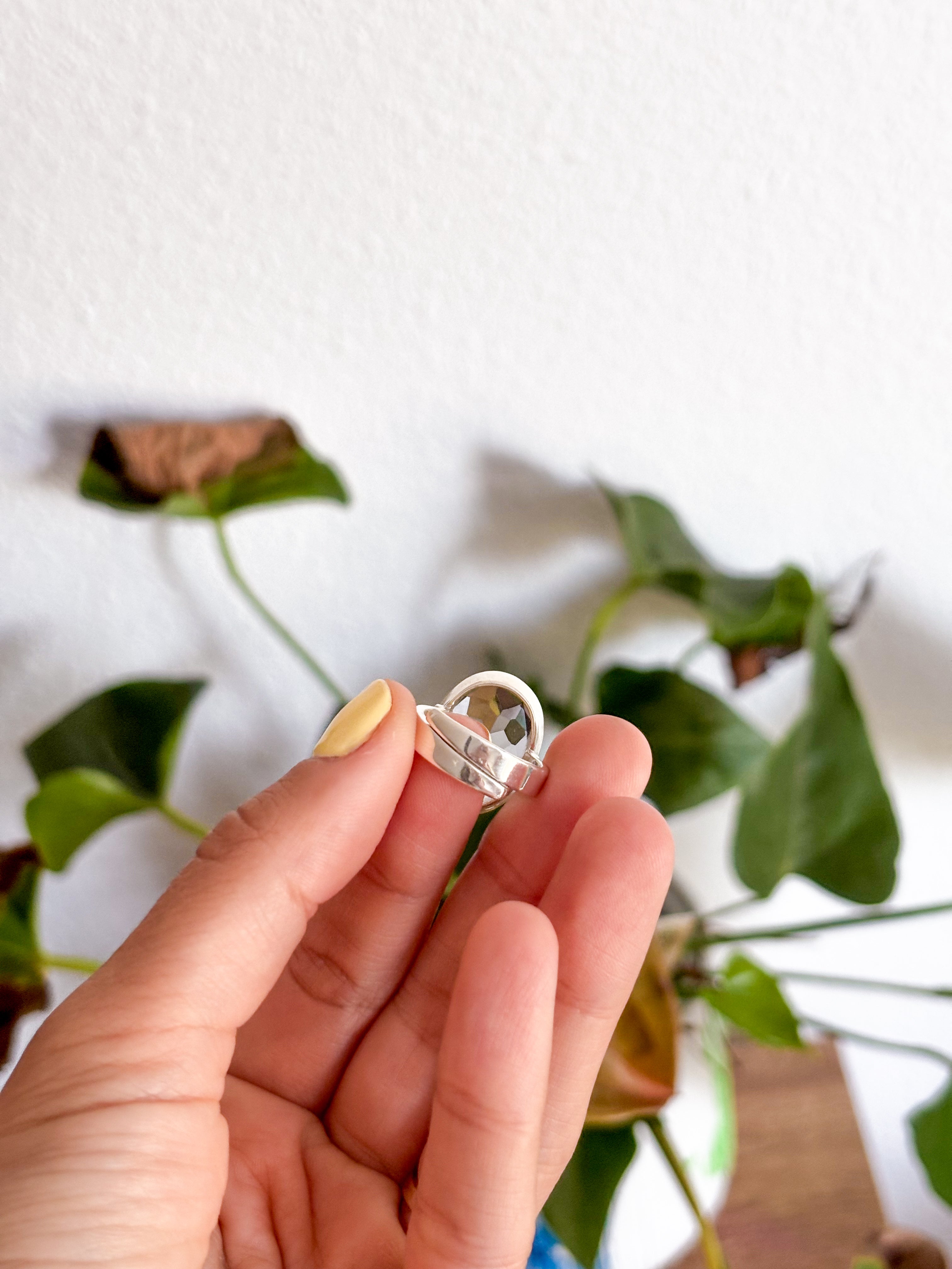 Anillo Cuarzo Cristal Adaptable