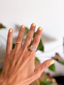Anillo Cuarzo Rosa Talla 14