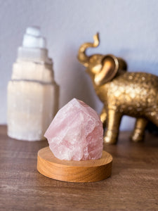 Lámpara Semipulida Cuarzo Rosa