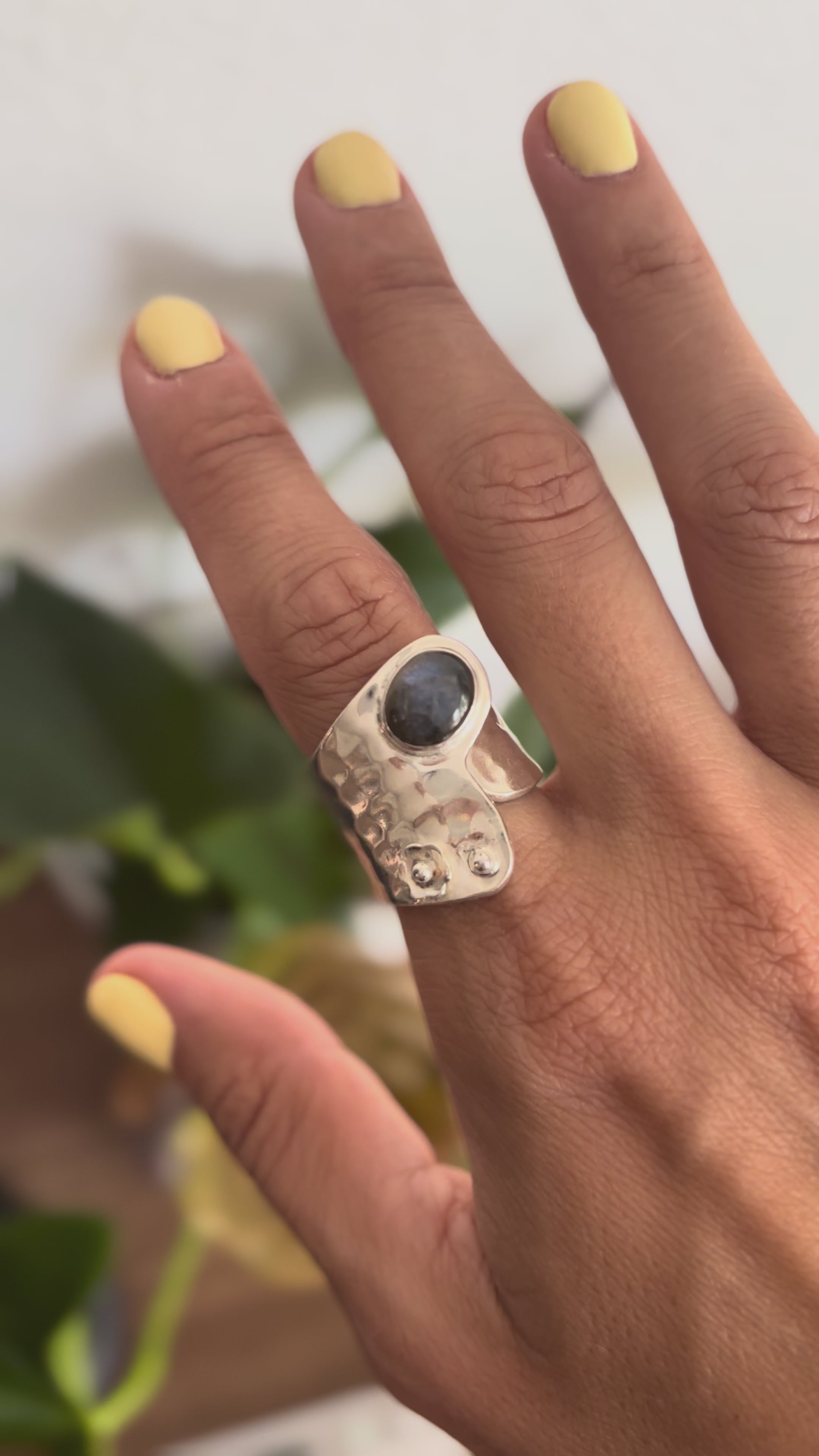 Anillo Labradorita Adaptable