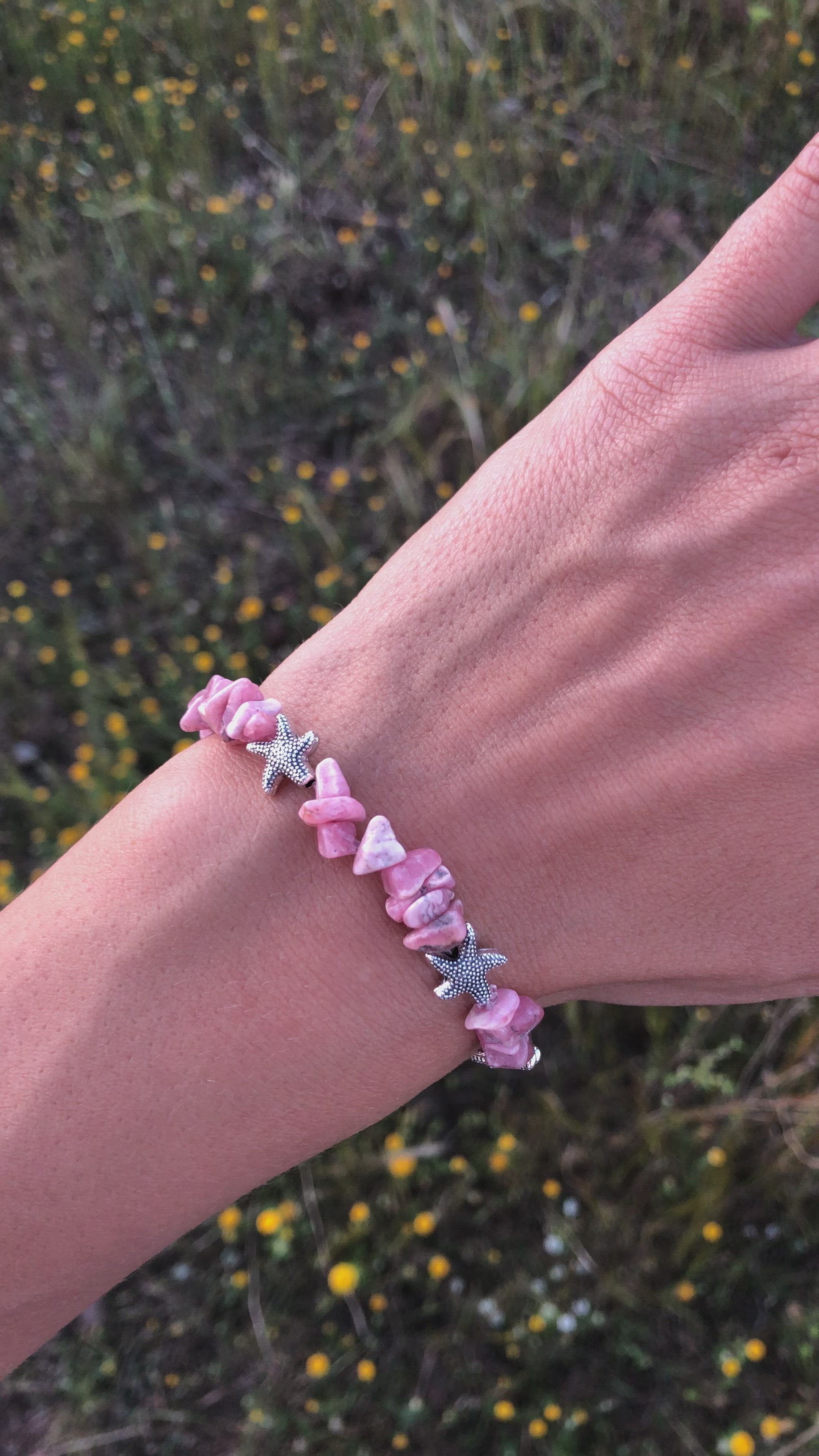 Pulsera chip Rodocrosita