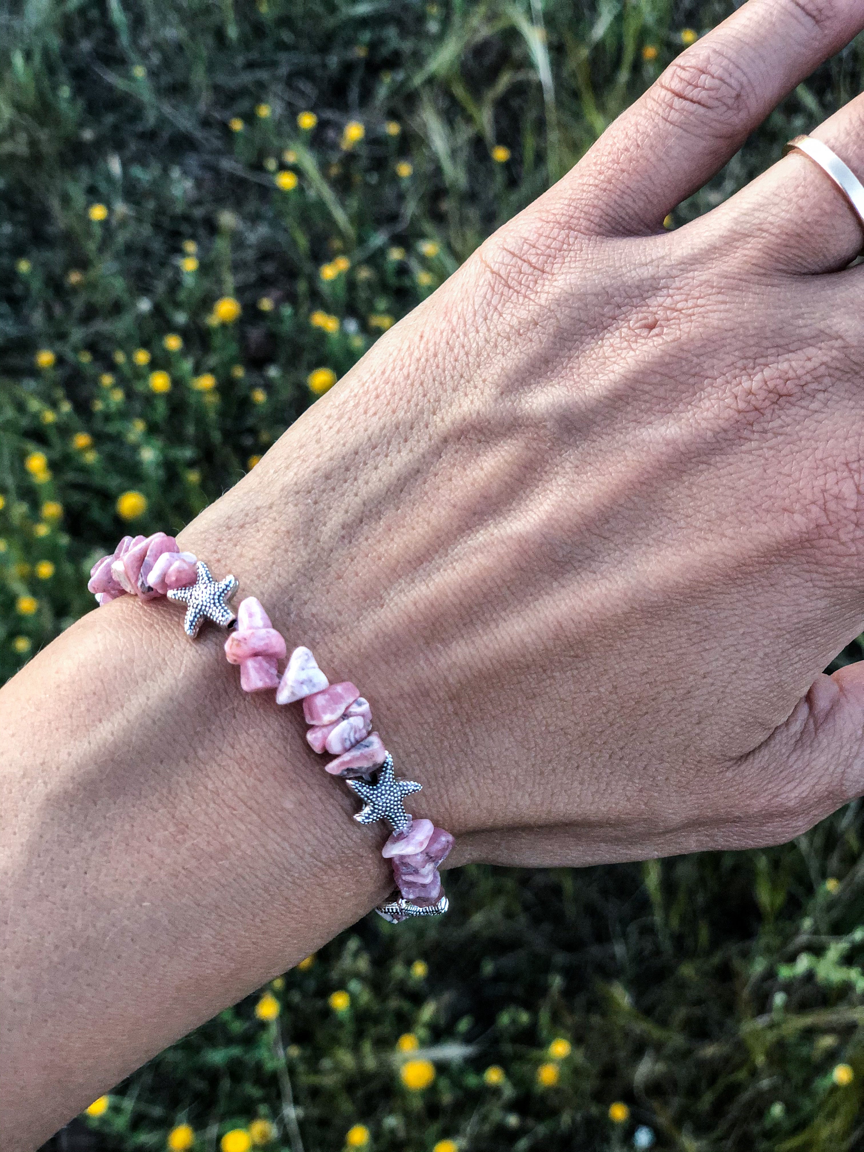 Pulsera chip Rodocrosita