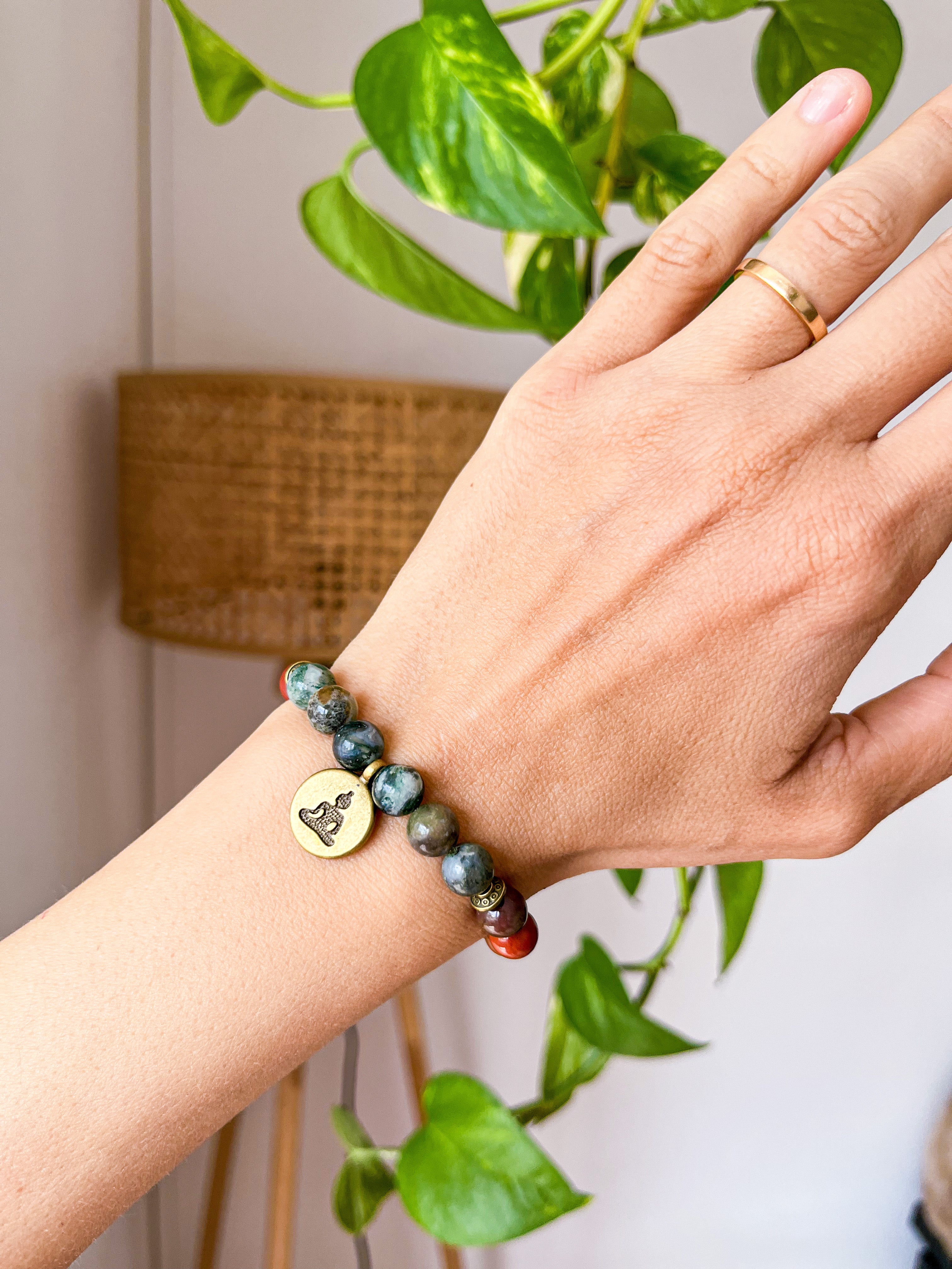 Pulsera Mokaita / Ágata Musgosa