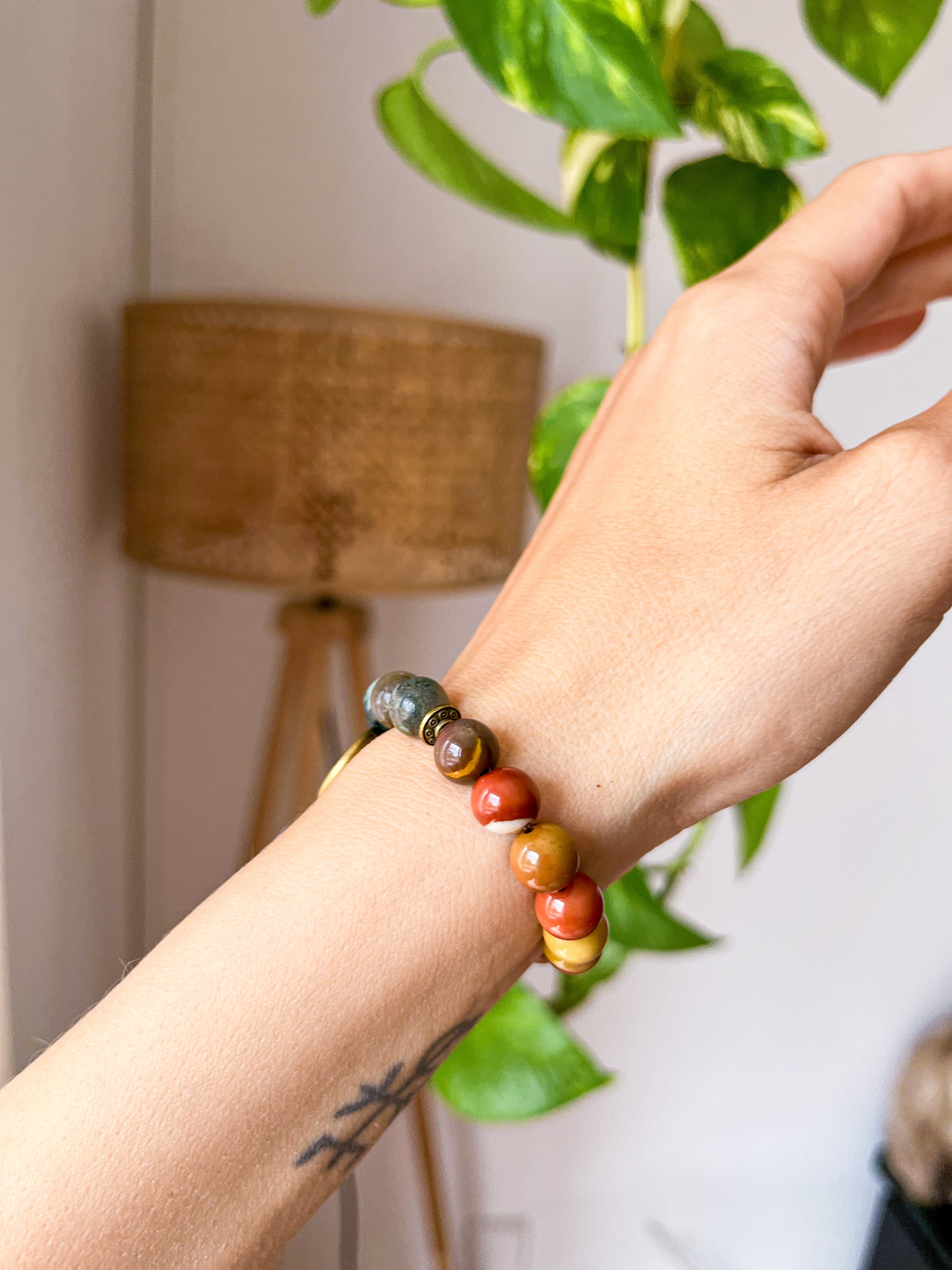 Pulsera Mokaita / Ágata Musgosa