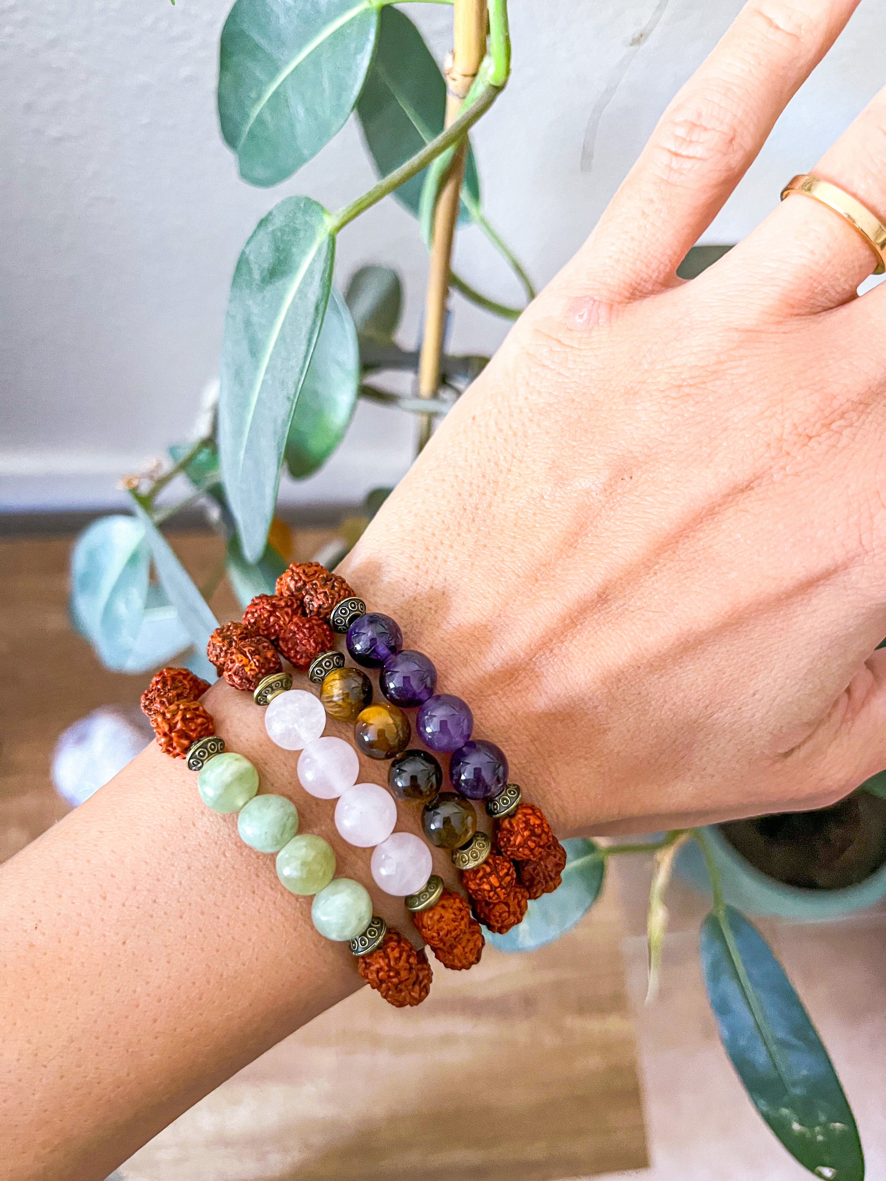 Pulsera Rudraksha